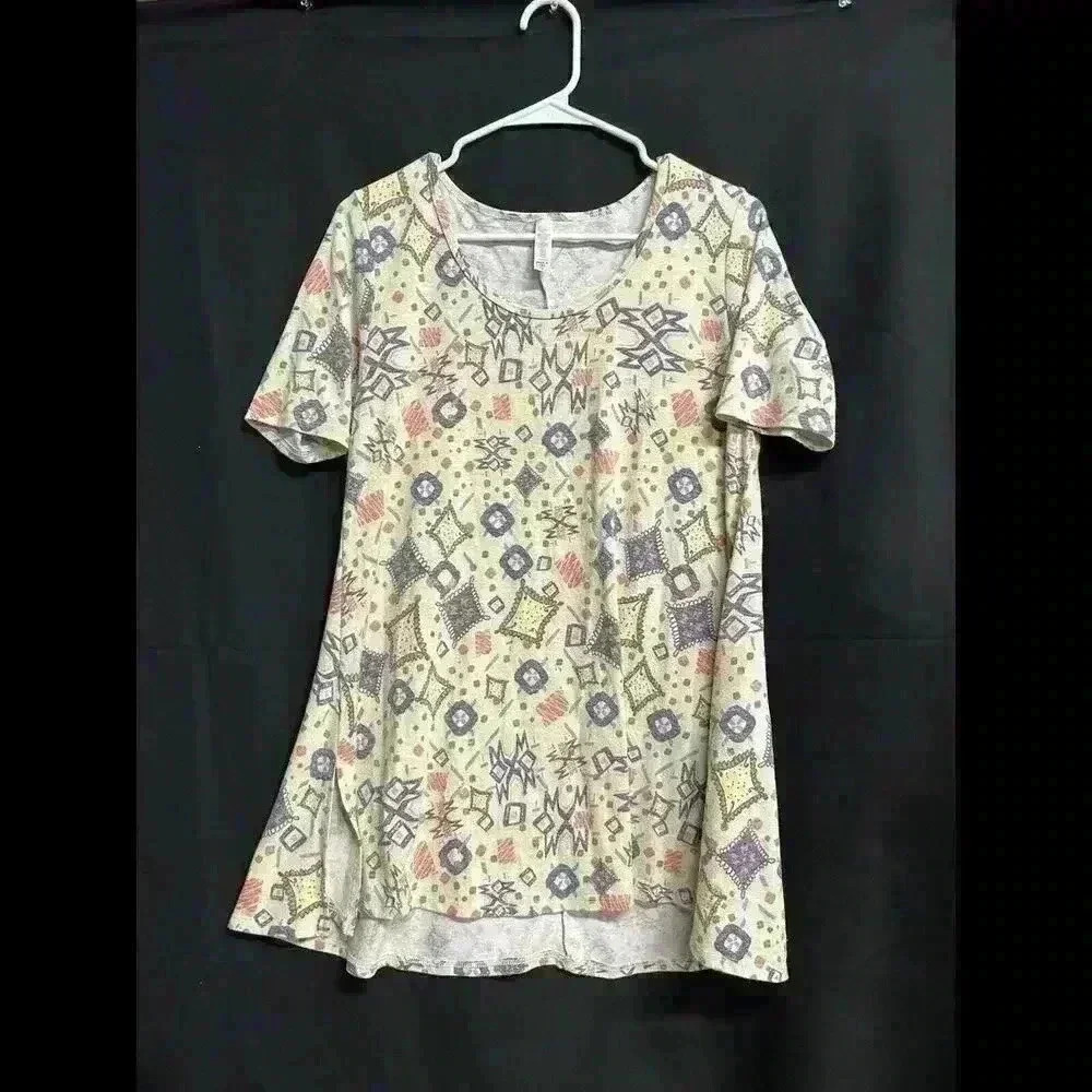 Lularoe Irma Women Top Simple Comfortable Multicolor Size S